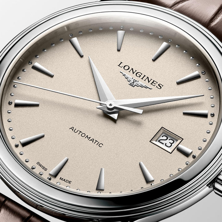 Longines orologio Flagship 40mm beige automatico acciaio L4.984.4.79.2 - Capodagli 1937