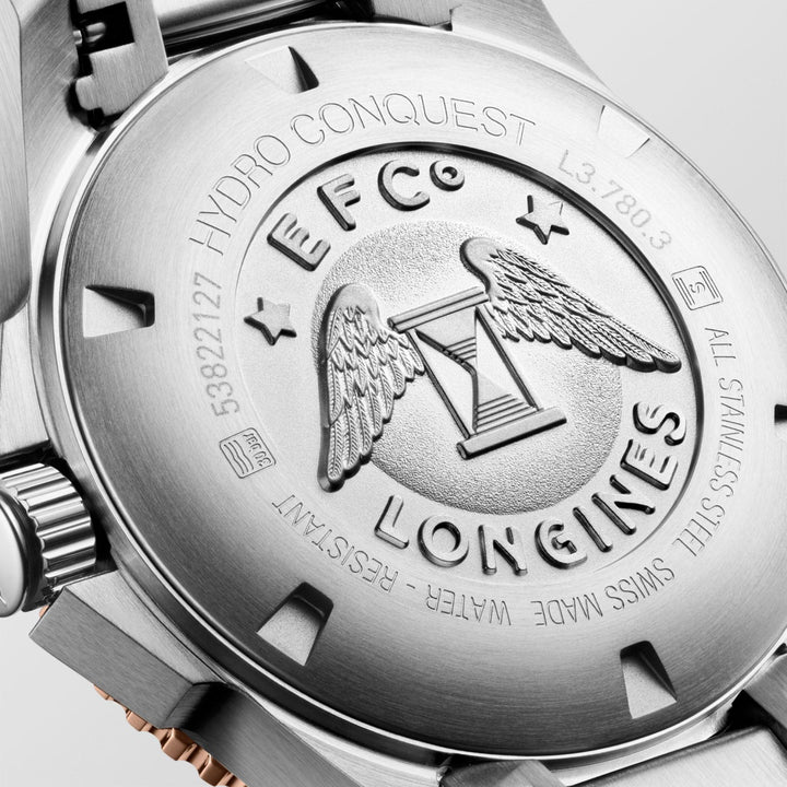 Longines orologio HydroConquest 39mm grigio automatico acciaio L3.780.3.78.6 - Capodagli 1937