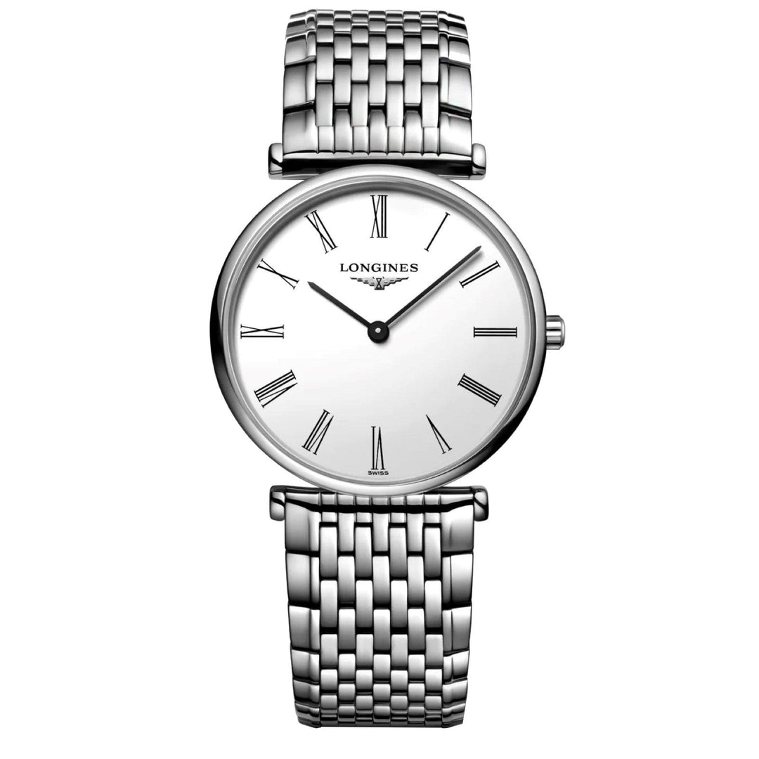 Longines orologio La grande Classique 29mm bianco quarzo acciaio L4.512.4.11.6 - Capodagli 1937