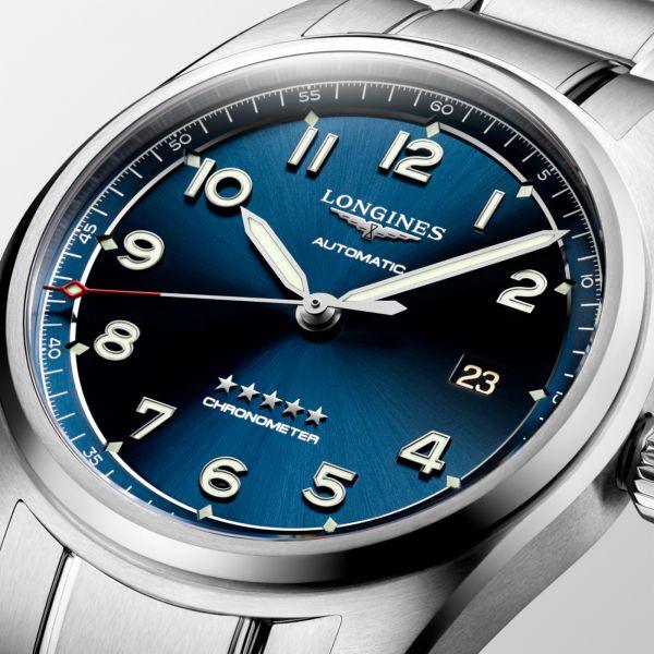 Longines orologio Longines Spirit 40mm blu automatico acciaio L3.810.4.93.6 - Capodagli 1937