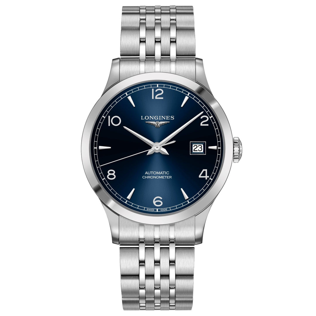 Longines orologio Record collection automatic COSC blue dial L2.821.4.96.6 - Gioielleria Capodagli