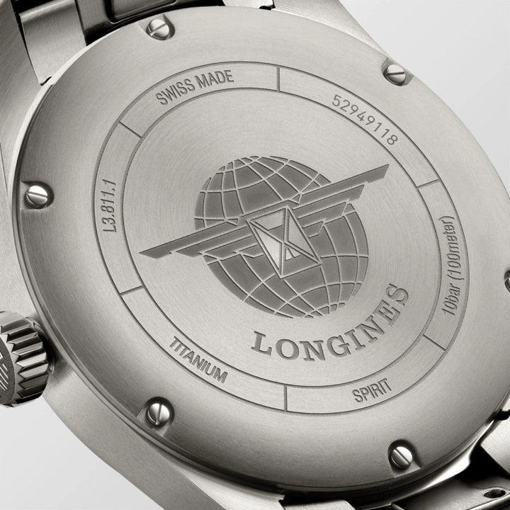 Longines orologio Spirit 42mm antracite automatico titanio L3.811.1.53.6 - Capodagli 1937