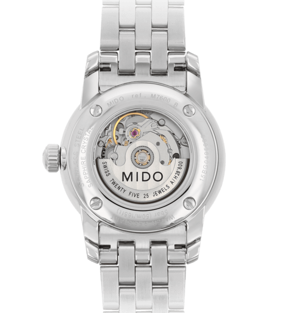 Mido orologio Baroncelli 29mm madreperla diamanti automatico acciaio M7600.4.69.1 - Gioielleria Capodagli