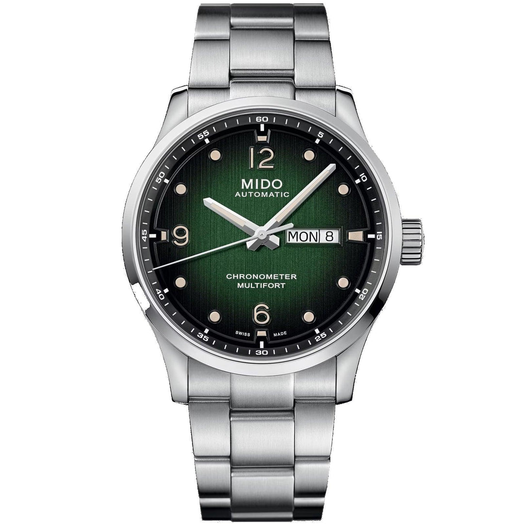 Mido orologio Multifort M Chronometer COSC 42mm verde automatico acciaio M038.431.11.097.00 - Capodagli 1937