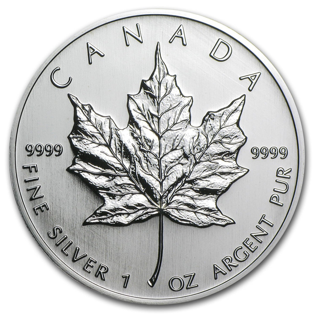 Moneta argento fior di conio 1oz Canada 5 dollars Maple Leaf 2007 - Gioielleria Capodagli