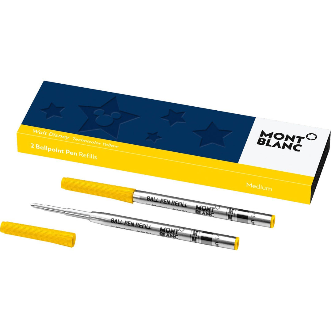 Montblanc 2 refill per penna a sfera (M) Great Characters Walt Disney Yellow ( giallo ) 119608 - Gioielleria Capodagli