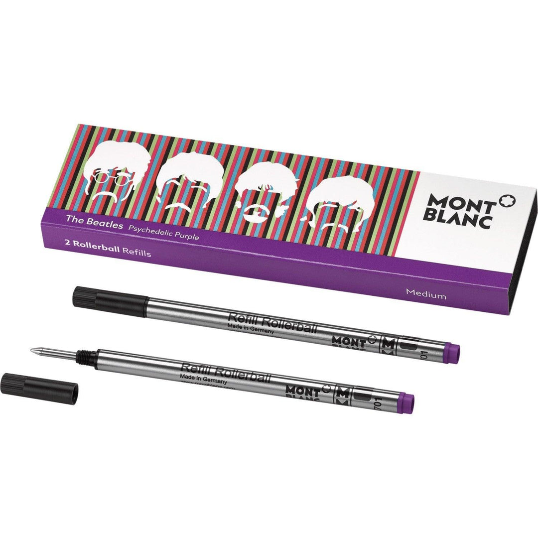 Montblanc 2 refill per rollerball The Beatles Psychedelic Purple ( viola psichedelico )116276 - Gioielleria Capodagli