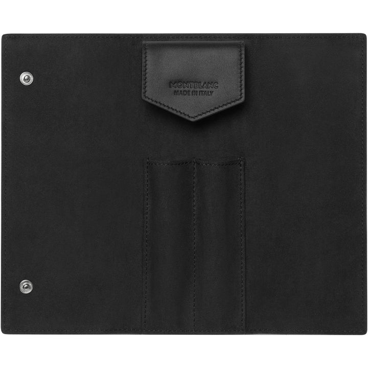 Montblanc astuccio Meisterstück Soft Grain per 2 strumenti da scrittura nero 126265 - Gioielleria Capodagli