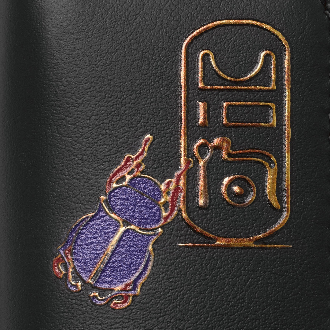 Montblanc case for 1 writing instrument with Meisterstück Selection scarab print black 126271 - Gioielleria Capodagli
