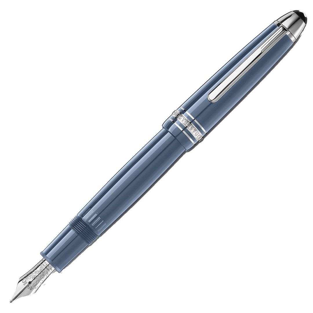 Montblanc stilografica Meisterstück Glacier LeGrand blu punta F 129392 - Capodagli 1937