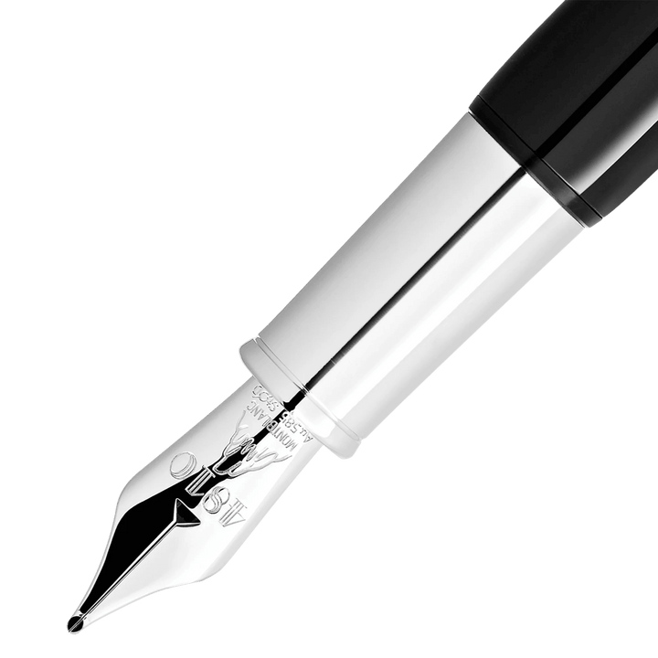 Pluma estilográfica Montblanc Montblanc Heritage Rouge et Noir Baby edición especial punta negra F 127800 - Capodagli 1937