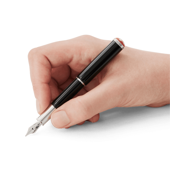 Pluma estilográfica Montblanc Montblanc Heritage Rouge et Noir Baby edición especial punta negra F 127800 - Capodagli 1937