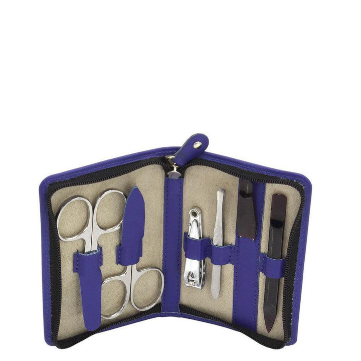 Friedrich23 manicure set with Royal Blue zip 72003-5 - Capodagli 1937