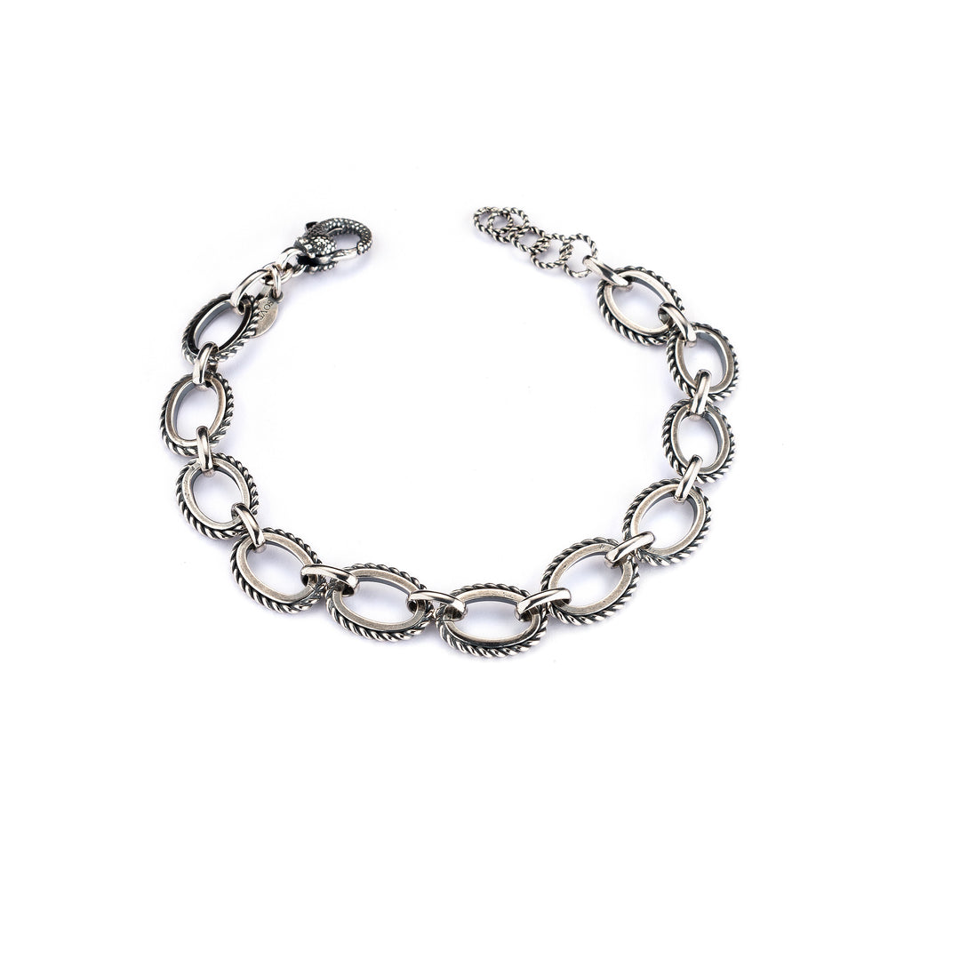 Sovrani bracciale uomo Deep collection argento J5351 - Gioielleria Capodagli