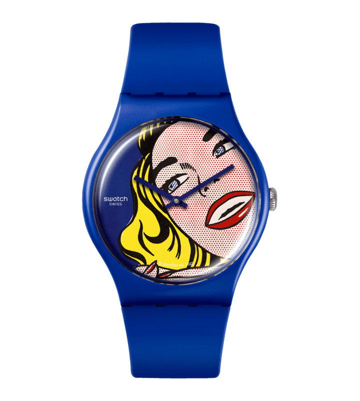 Swatch orologio Girl di Roy Lichtenstein Special Edition Moma Originals New Gent 41mm SUOZ352 - Capodagli 1937
