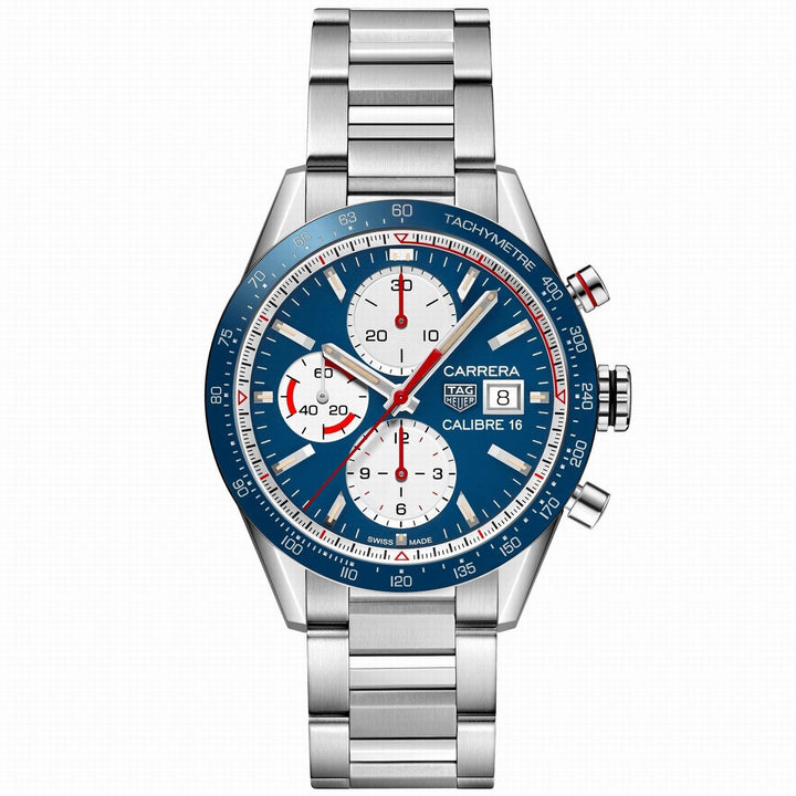 TAG Heuer orologio Carrera Calibre 16 cronografo automatico 41mm CV201AR.BA0715 - Gioielleria Capodagli