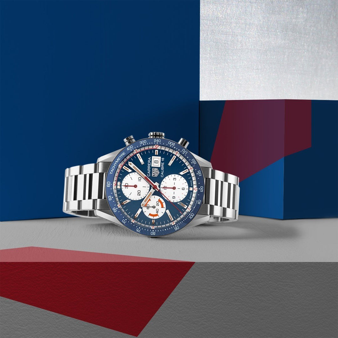 TAG Heuer orologio Carrera Calibre 16 cronografo automatico 41mm CV201AR.BA0715 - Gioielleria Capodagli