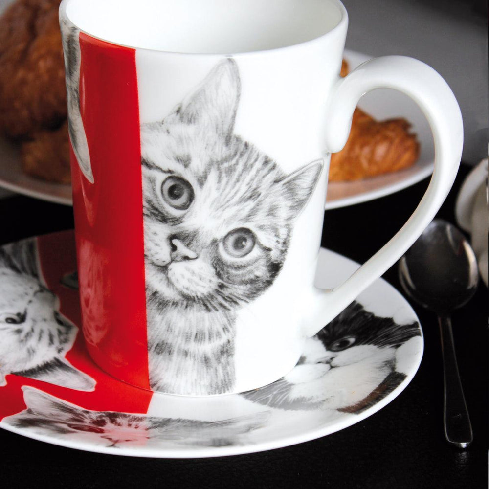 Taitù mug Cats Best Friends collection porcellana fine bone china 14-1-4 CATS - Capodagli 1937