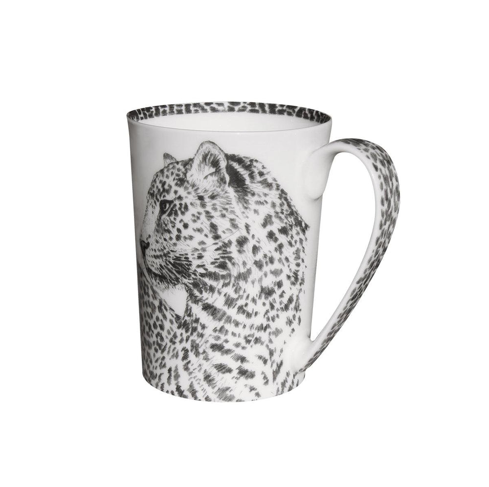 Taza taitù con tapa leopardo Wild Spirit porcelana fina bona china 12-1-4-A - Gioielleria Capodagli