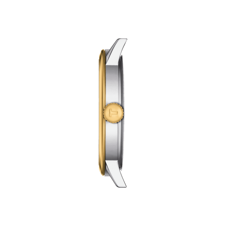 Tissot watch Classic Dream 42mm silver quartz steel PVD yellow gold finish T129.410.22.031.00 - Capodagli 1937