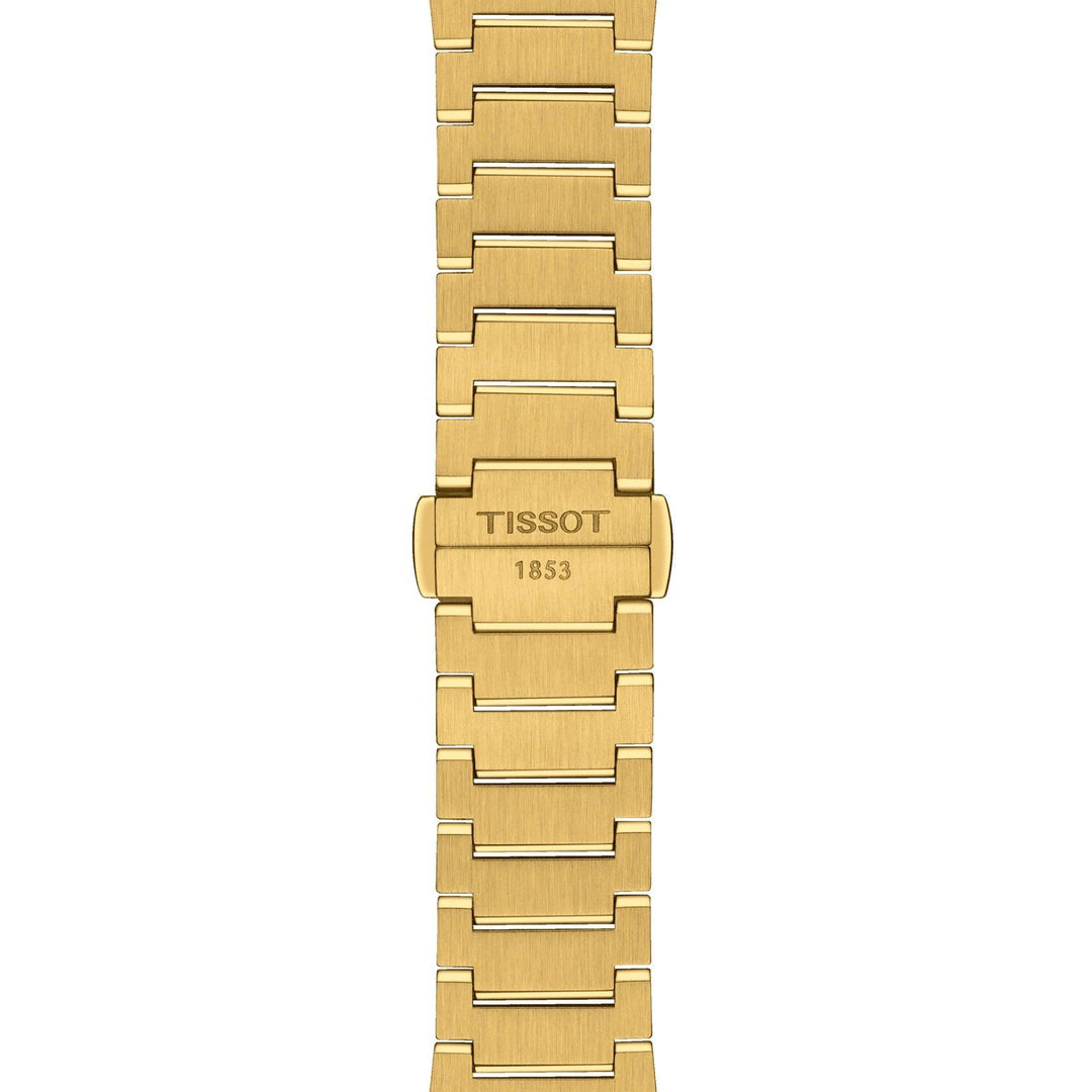 Tissot orologio PRX 35mm champagne quarzo acciaio finitura PVD oro giallo T137.210.33.021.00 - Capodagli 1937