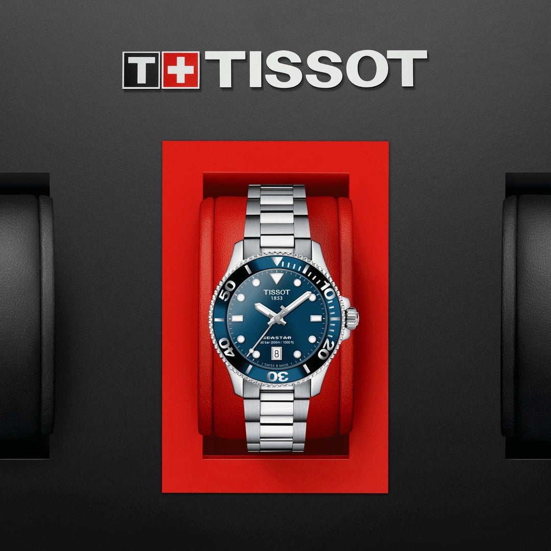 Tissot orologio Seastar1000 36mm blu quarzo acciaio T120.210.11.041.00 - Capodagli 1937