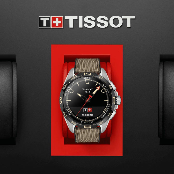 Tissot orologio T-Touch Connect Solar 47,5mm nero quarzo titanio T121.420.47.051.07 - Capodagli 1937