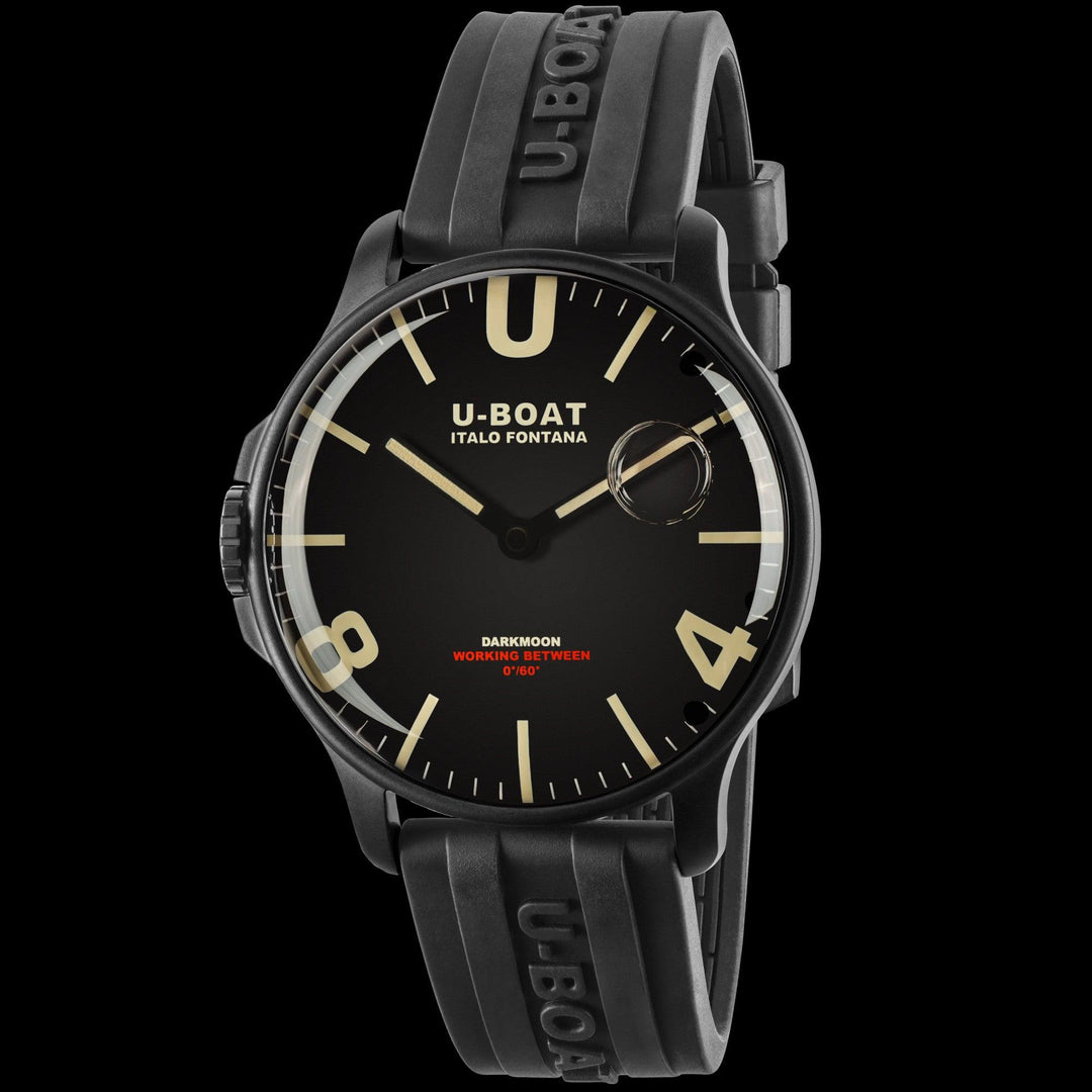 U-BOAT orologio DARKMOON 44mm BLACK IPB quarzo acciaio finitura IPB nero 8464/B - Capodagli 1937