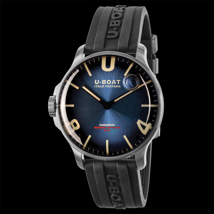 U-BOAT orologio DARKMOON 44mm BLUE SS SOLEIL quarzo acciaio 8704/B - Capodagli 1937