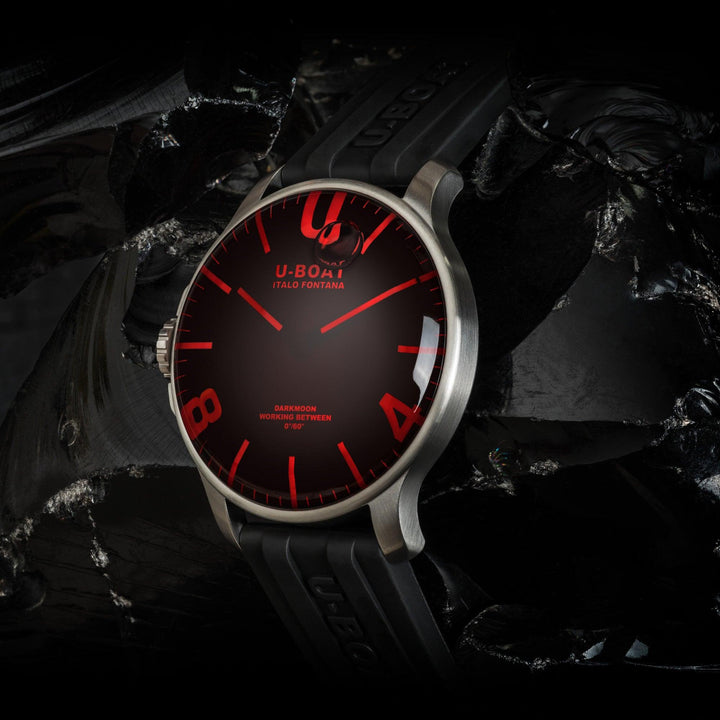 U-BOAT orologio DARKMOON 44mm RED SS quarzo acciaio 8465/A - Capodagli 1937